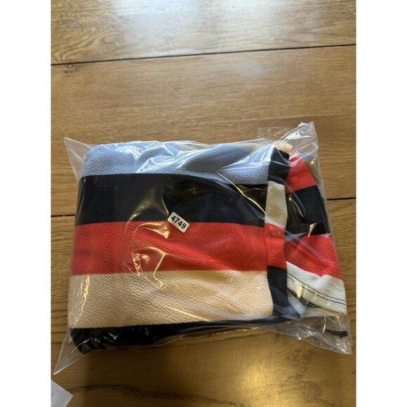 LuLaRoe Womens Amelia 70s Retro Stripes Fit Flare Dress Size Small M Preppy - Picture 9 of 9